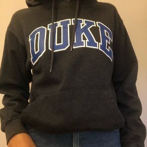 Gray Duke College sweatshirt